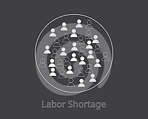 Labor shortage with many company need employee but lack of employee to work