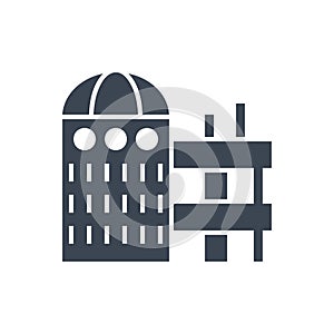 Laboratory Building related vector glyph icon photo