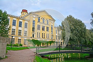 Laboratory case of State transport university in Yusupov Garden in Saint Petersburg, Russia