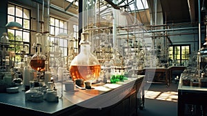 laboratory chemical plant interior