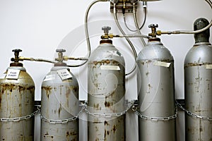 Laboratory CO2 Gas Tanks