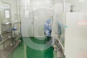 Laboratory corridor-Aseptic site