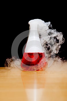 Laboratory dry ice smoke