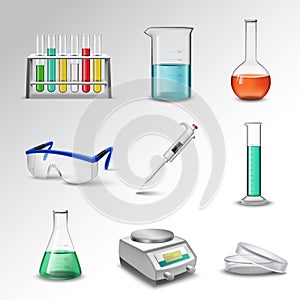 Laboratory Equipment Icons