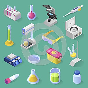 Laboratory equipment isometric design