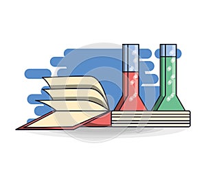 Laboratory equipment science chemistry education concept