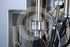 Laboratory equipment for scientific experiments. Abstract industrial background.