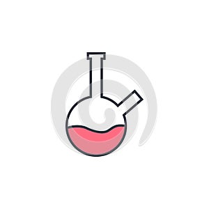laboratory flask icon. Element of web icon with one color for mobile concept and web apps. Thin line laboratory flask icon can be