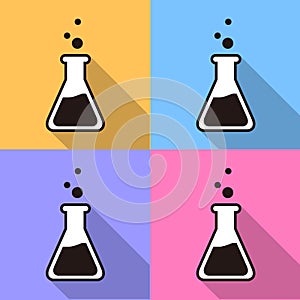 Laboratory glass icons set great for any use. Vector EPS10.