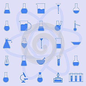 Laboratory glassware.