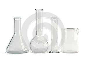 Laboratory glassware. Chemical science equipment