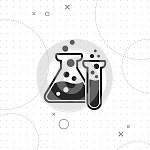 Laboratory glassware instruments icon