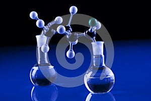 Laboratory Glassware and molecules