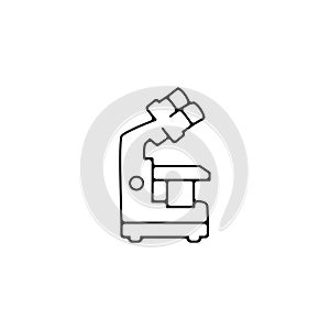 Laboratory microscope icon. laboratory microscope thin line icon