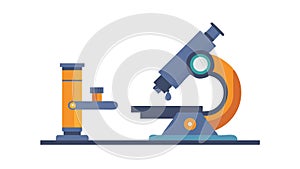 Laboratory Microscope Icon, for Science, Research, and Discovery, vector design Generative AI