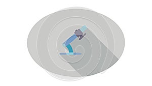 Laboratory Microscope Icon, Science and Research Graphic, vector design Generative AI