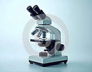 Laboratory Microscope Isolated on White Background