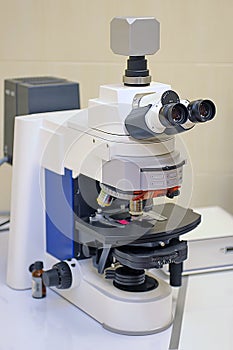 Laboratory Microscope. Scientific and health care research