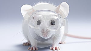 Laboratory mouse modified for neurodegenerative disease research.AI Generated