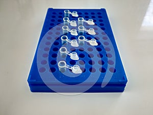 Laboratory test tubes. Micro tubes for PCR.