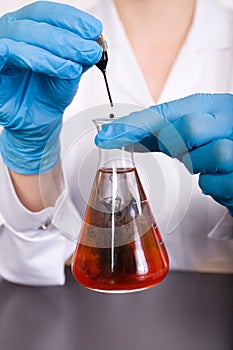 Laboratory tests about water contamination