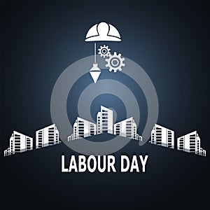 Labour day, construction concept illustration