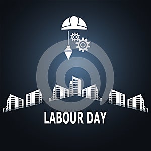 Labour day, construction concept illustration photo