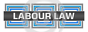 Labour Law Blue Grey Border Squares Horizontal