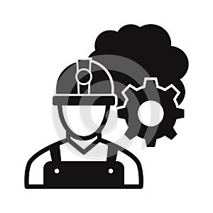 Labour work process  Vector Icon which can easily modify or edit