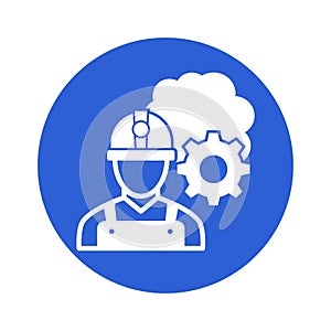 Labour work process  Vector Icon which can easily modify or edit
