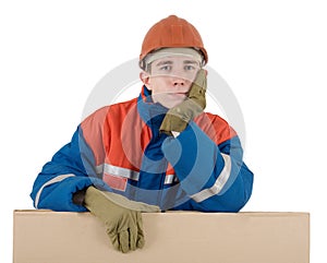 Labourer with box
