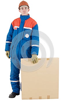 Labourer with box