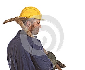 Labourer portrait photo