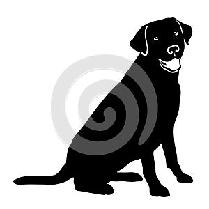 Labrador dog vector eps Hand drawn, Vector, Eps, Logo, Icon, crafteroks, silhouette Illustration for different uses