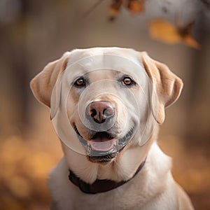 Labrador Retriever dog, Labrador Retriever portrait, front view, close up, happy, pet portrait, outdoor shot