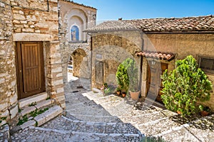 Scenic sight in Labro, ancient village in the Province of Rieti, Lazio, Italy. photo