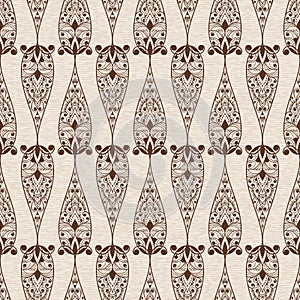 LAbstract Seamless Ethnic Floral Pattern photo