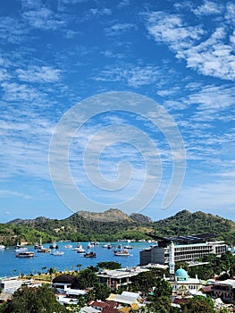 Labuan bajo in landscape view photo