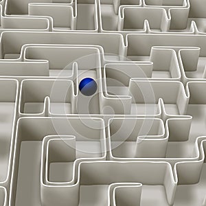 Labyrinth 3d Illustration