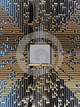 Labyrinth 3d Illustration