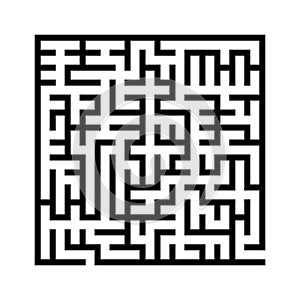 Labyrinth BG Design. Making Decision or Idea Concept