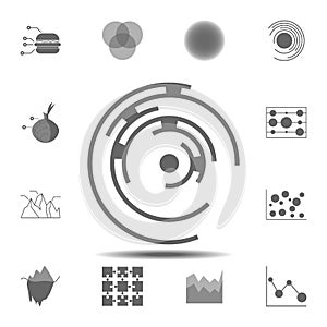 the labyrinth chart icon. Simple glyph vector element of charts and diagrams set icons for UI and UX, website or mobile