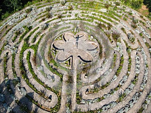 Labyrinth on the countryside of Hogsback, South Africa