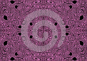 Tribal Maze Seamless Pattern Background