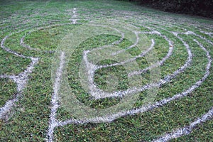 Labyrinth on grass