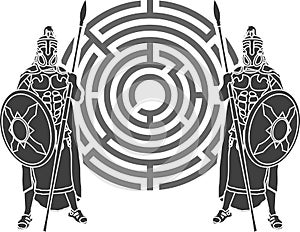 Labyrinth and guards