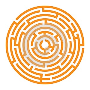 Labyrinth icon. Maze symbol.