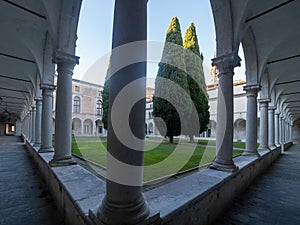 Labyrinth inside the San Giorgio Maggiore abbey, Venice, Italy