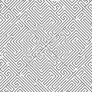 Labyrinth Intricacy maze seanless pattern background design template vector illustration