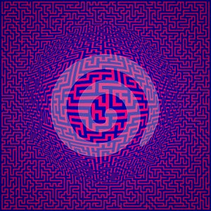 Labyrinth maze background photo